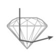 Deep cut diamond diagram