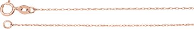 18-inch Rope Chain with Spring Ring - 14K Rose