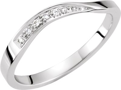 Stackable Diamond Wave Ring