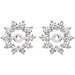14K White 5/8 CTW Diamond Earring Jackets
