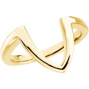 Fashion Rings , 18K Yellow Freeform Ring