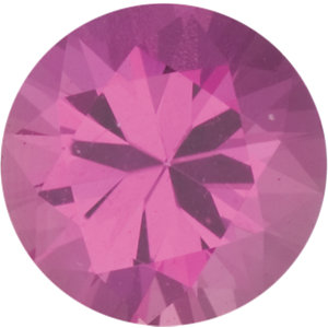 Sapphire Round 0.60 carat Pink Photo