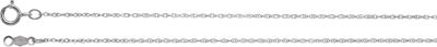 20-inch Rope Chain with Spring Ring - 18K White