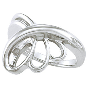 Fashion Rings , 14K White Metal Fashion Ring