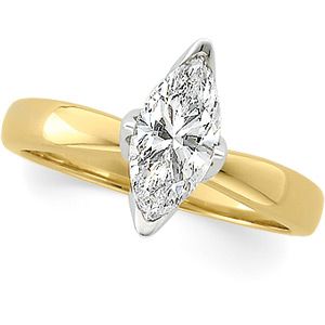 Marquise Tulipset Solitaire Mounting .5 to 2 Carat Ref 740426