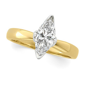 Marquise Tulipset Solitaire Mounting .5 to 2 Carat Ref 740426