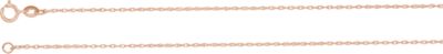 24-inch Rope Chain with Spring Ring - 14K Rose