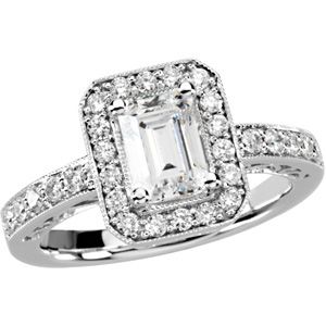 Semi-mount Engagement Ring