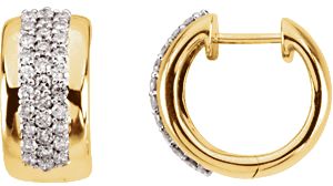 Pavé Hoop Earrings 66870101P