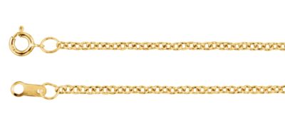24-inch Cable Chain with Spring Ring - 14K Yellow Gold Gold Filled