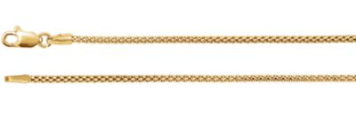 16-inch Popcorn Chain with Lobster Clasp - 14K Yellow Gold