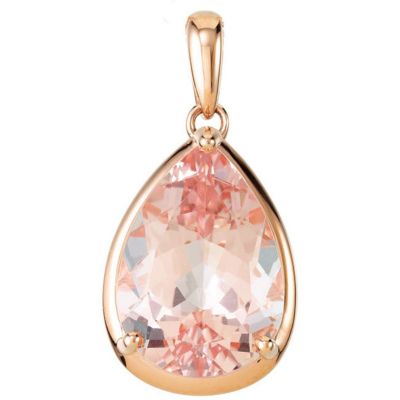 Genuine Morganite Pendant 14 x 10mm Ref 68557