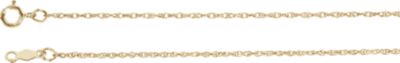 7-inch 1MM Rope Chain Bracelet 14K Yellow Gold