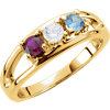 Birthstone Mothers Ring May hold up to 7 round 3.5mm gemstones Ref 582581
