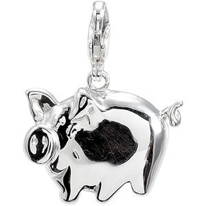 Charming Animals® Pig Charm | Stuller