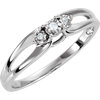 .03 CTW Diamond 3 Stone Ring Ref 650060