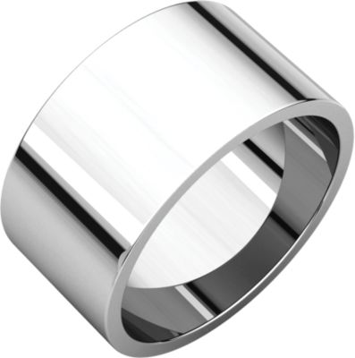 Platinum 10 mm Flat Band Size 4<br>(Size 4)