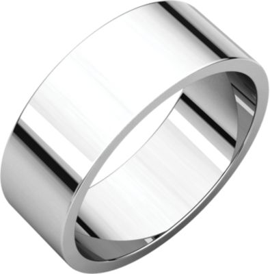 Platinum 7 mm Flat Band Size 4<br>(Size 4)