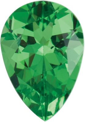 Garnet Pear 0.30 carat Green Photo