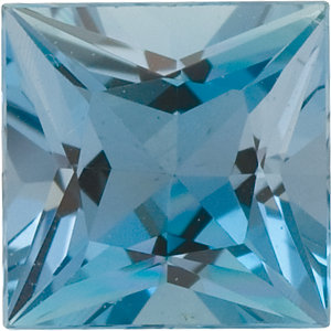Aquamarine Square 0.21 carat Blue Green Photo