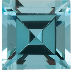 Aquamarine Square 0.30 carat Blue Green Photo