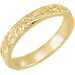 14K Yellow 3.5 mm Floral-Inspired Band Size 7