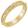Rosary Ring with Raised Borders 3.25mm Wide Ref 516361