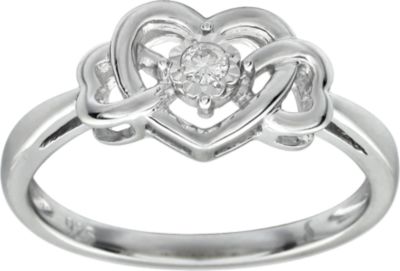 .05 CTW Diamond Heart Ring Ref 650059