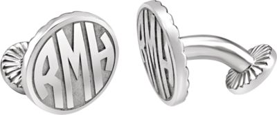 16.5mm 3 Letter Block Monogram Cuff Links Ref 651571