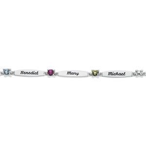 Engravable Bracelet for Mother Holds up to 7 gemstones Ref 863656