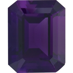 Amethyst Emerald 0.55 carat Purple Photo