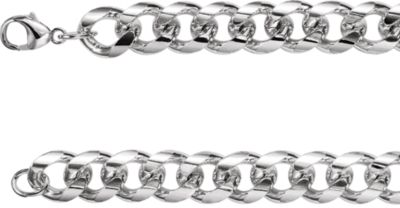 18-inch Curb Chain with Lobster Clasp - Sterling Silver