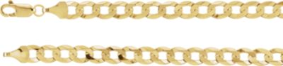 18-inch 5.8 MM Curb Chain with Lobster Clasp - 14K Yellow Gold