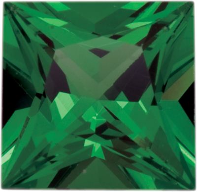 Garnet Square 0.25 carat Green Photo