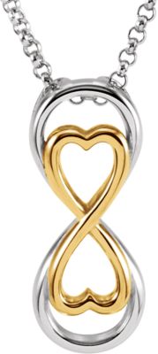 Gold Plated Love For Infinity Necklace