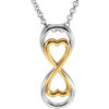 Gold Plated Love For Infinity Necklace