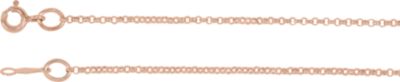 18-inch Rolo Chain with Spring Ring - 14K Rose