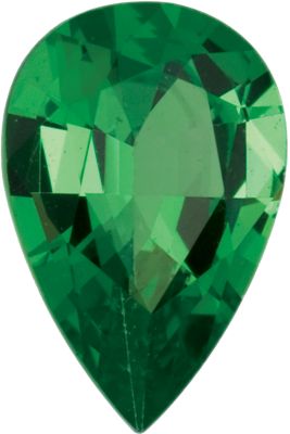 Garnet Pear 0.40 carat Green Photo