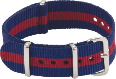 Blue and Maroon NATO Nylon Watch Strap