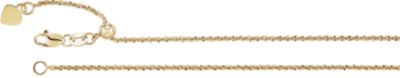 22-inch Adjustable Chain with Lobster Clasp - 14K Yellow Gold