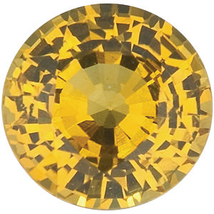 Sapphire Round 1.30 carat Yellow Photo