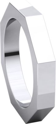 3.75mm Octagon Wedding Band Ref 120421