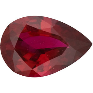Ruby Pear 0.27 carat Red Photo