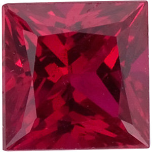 Ruby Square 0.20 carat Red Photo