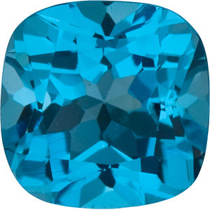 Topaz Cushion 0.75 carat Blue Photo